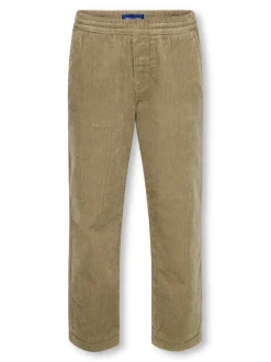 OSJLINUS Krój tapered Corduroy Spodnie