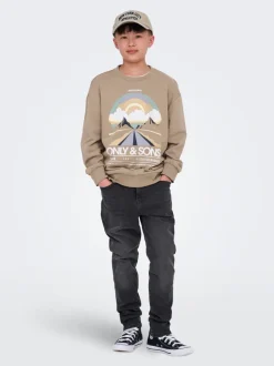 OSJYOKE Średni stan Krój tapered Jeans